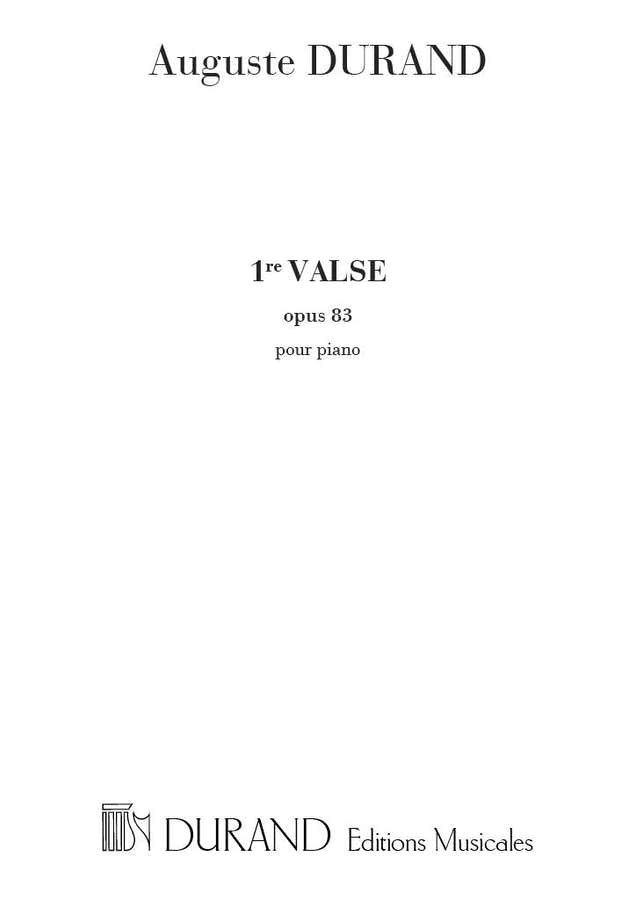 DURAND - VALSE N 1 - PIANO