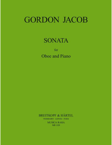 JACOB GORDON - SONATA - OBOE PIANO