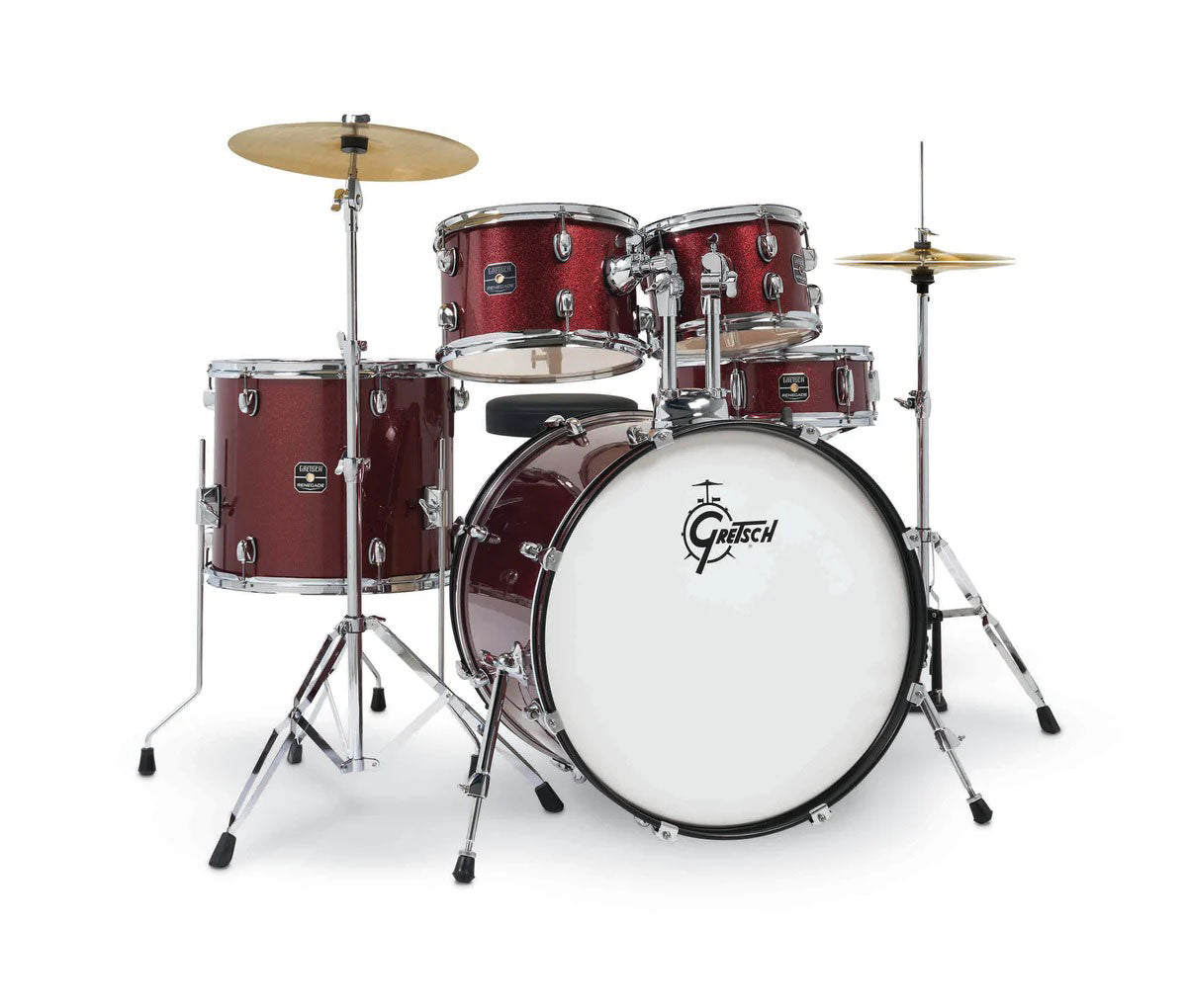 Gretsch Drums Renegade-Serie 10/12/16/22/14SD Rubinrot glitzernd