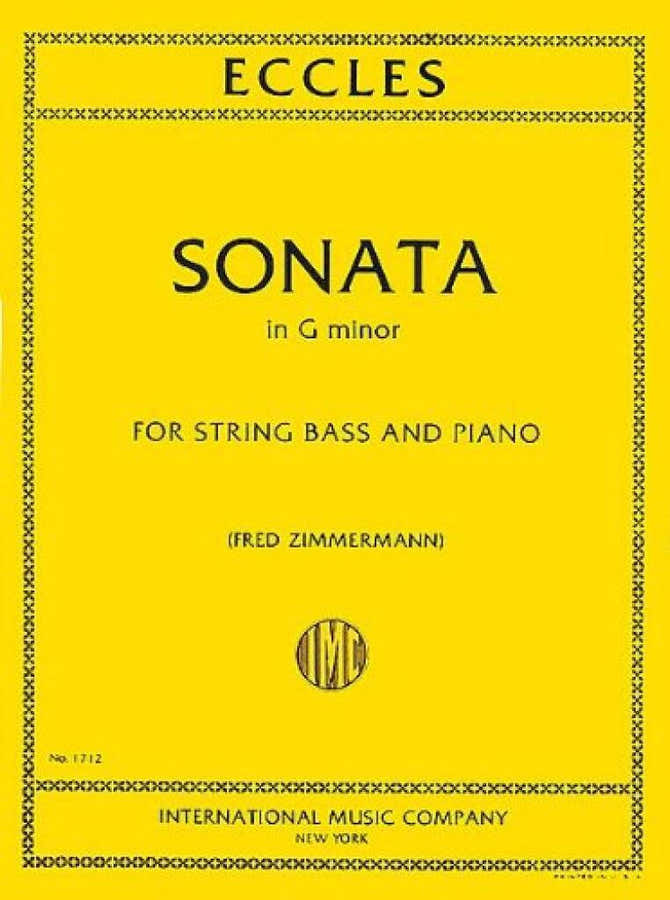 Eccles Henry - Sonate in g-Moll - Kontrabass und Klavier