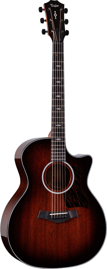 324ce Next Generation Tropische Mahagoni-Decke Shaded Edgeburst Grand Auditorium