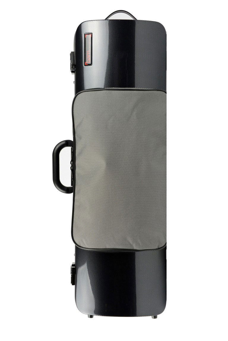 Geigenetui 4/4 Hightech + Tasche - Schwarz Carbon