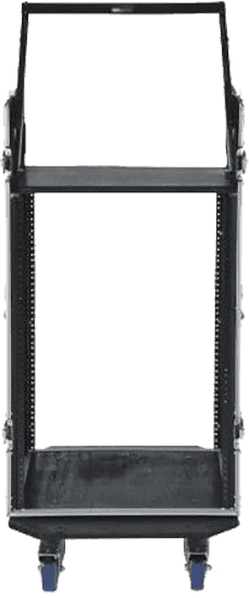 WOOD G-TOWER 10U X 16U WITH CASTERS