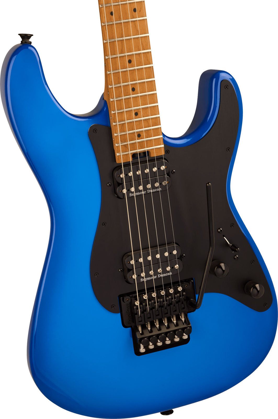 Pro-Mod Plus So-Cal Style 1 HH FR CM Karamellisierter MN Blauer Farbverlauf