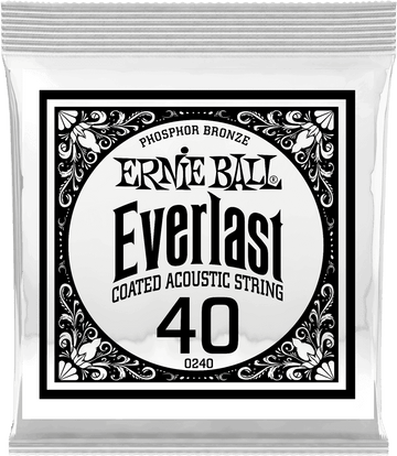 .040 EVERLAST COATED PHOSPHOR BRONZE ACOUSTIC GUITAR STRINGS