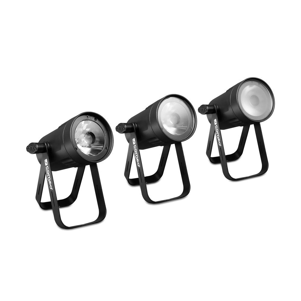 Q-SPOT 15 W - KOMPAKTER SPOT MIT 15 W WARM WEISSEM LED SCHWARZGEHUSE