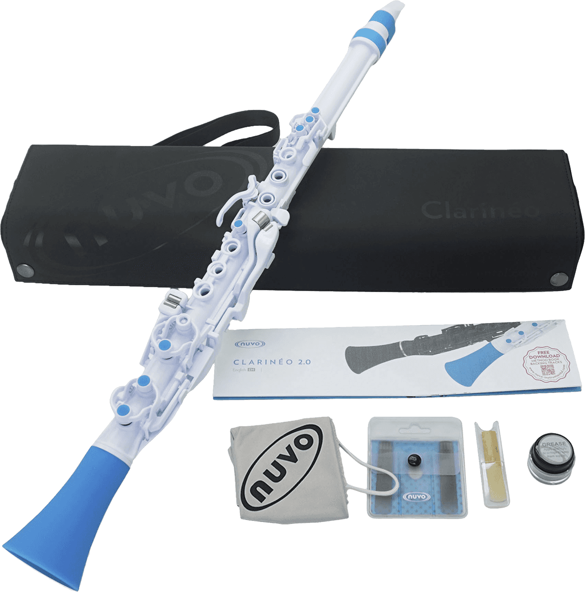 CLARINEO WEISS UND BLAU