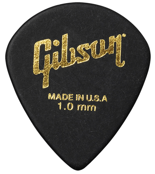 Gibson Accessories Moderne Gitarrenplektren 6er-Pack Schwarz 1.0mm Gitarrenplektren
