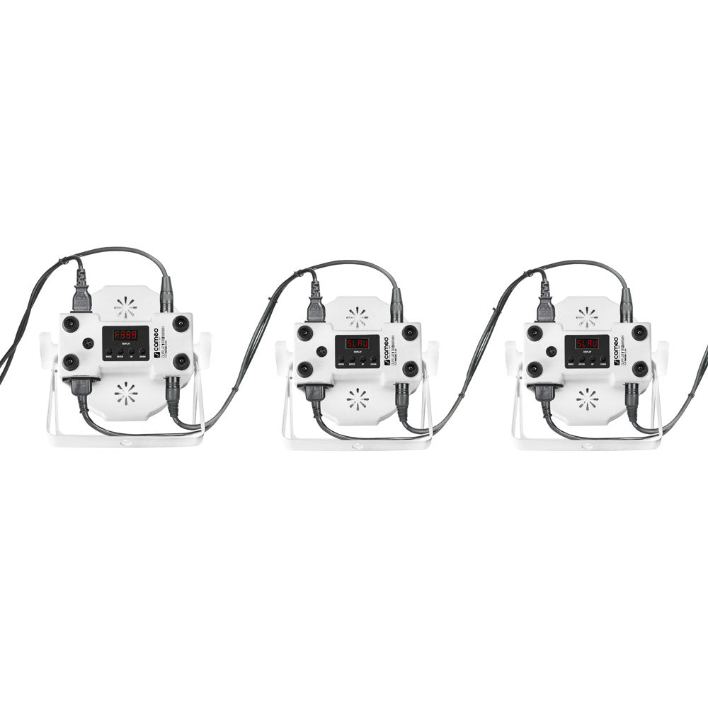 Flat Par Tri 3W Ir WH - Dreifarbiger LED-Flat-PAR-Scheinwerfer (RGB) - 7 X 3 W Hohe Leistung - Box