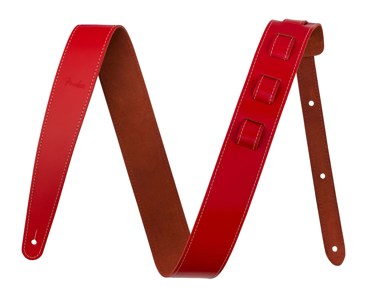 2" ESSENTIALS LEATHER STRAP RED