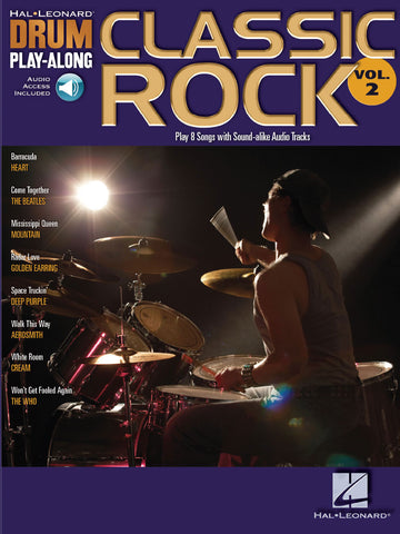 Drum Play Along Vol.02 Classic Rock + Audio En Ligne