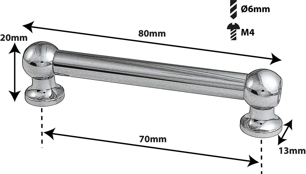 TL12D70 - TUBE LUG - 70MM - DOUBLE ENDED (X1)