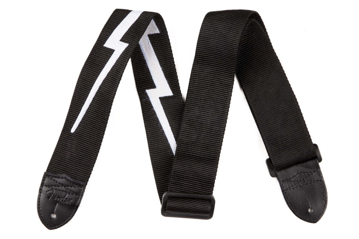 2" NYLON LIGHTNING BOLT STRAP BLACK