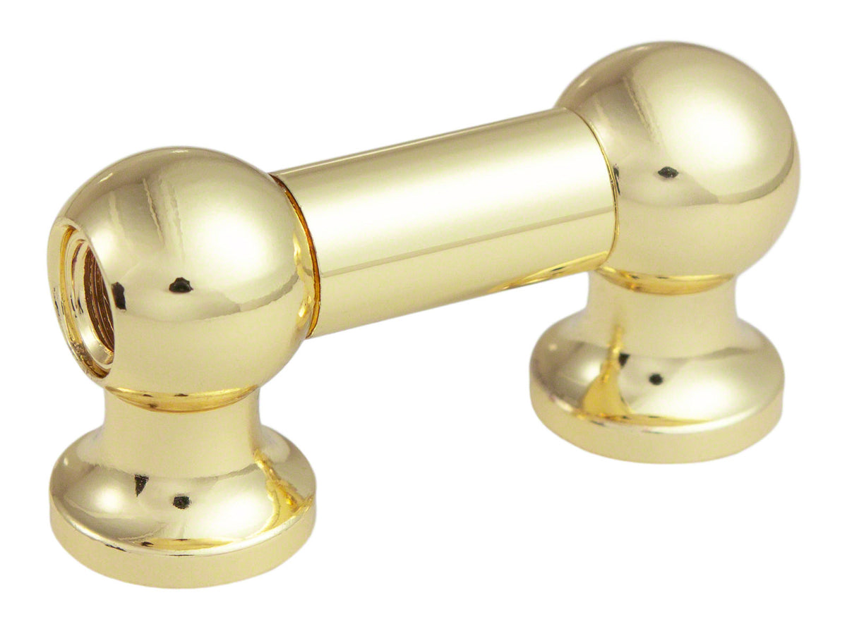 TL12D25-BR Rohrspannböckchen 25mm Goldfarben Doppelseitig (X1)