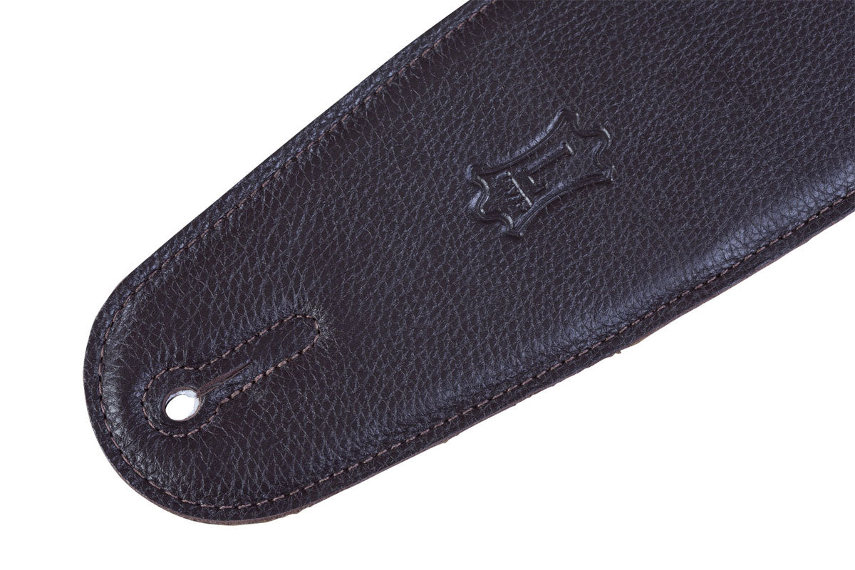 Gepolstertes Leder Mit Wildleder-Rückseite Für Bass 9cm - Dunkelbraun