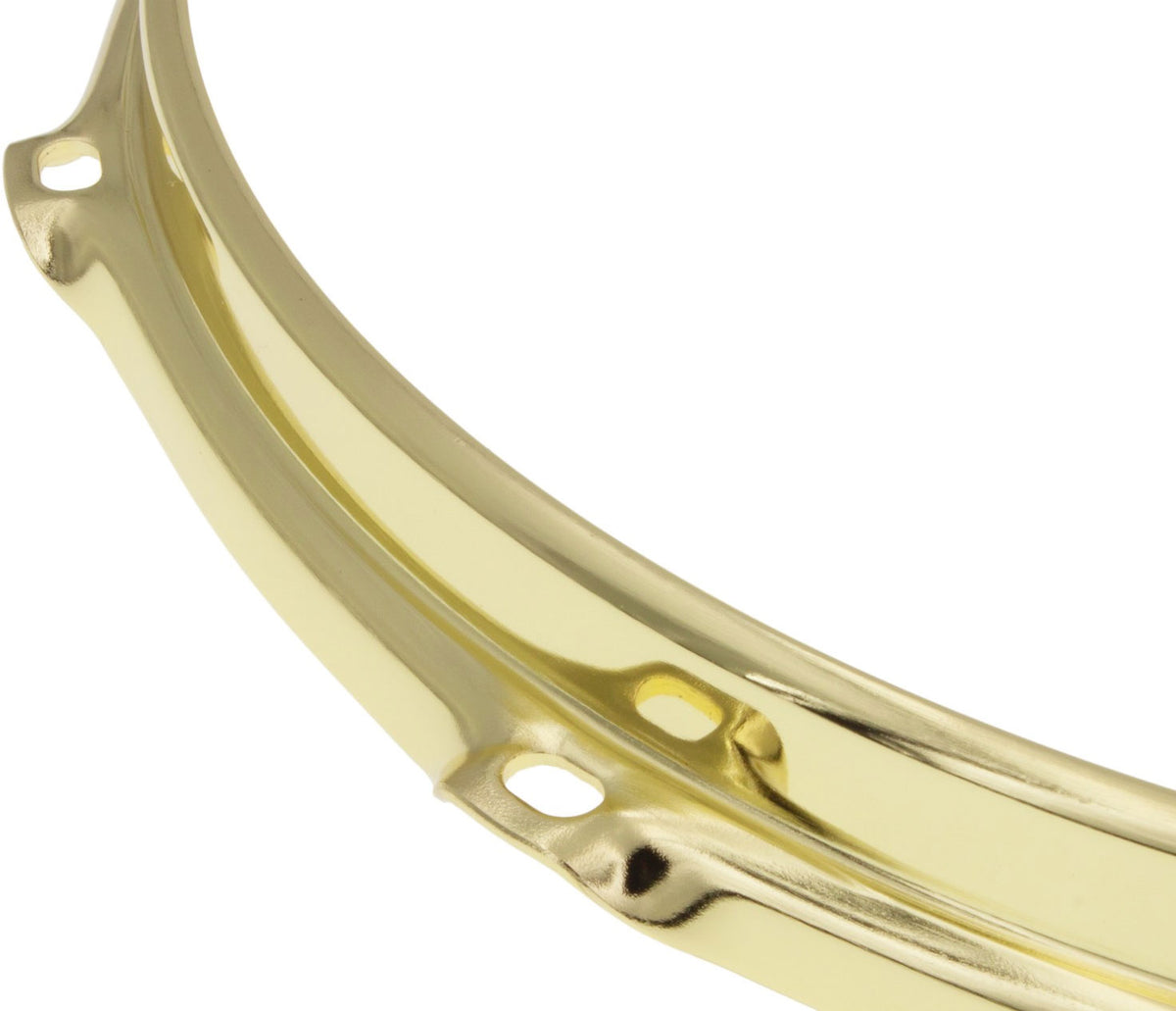HS23-14-10BR - Spannreifen 14" 10 Spannschrauben Gold S-Style Triple Flange 2.3mm