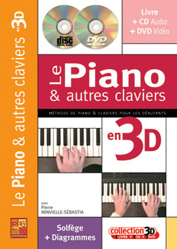 MINVIELLE-SEBASTIA - LE PIANO & AUTRES CLAVIERS EN 3D CD + DVD