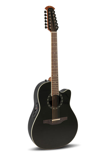 E-Akustikgitarre Pro Series Standard Balladeer Deep Contour 12-String Black