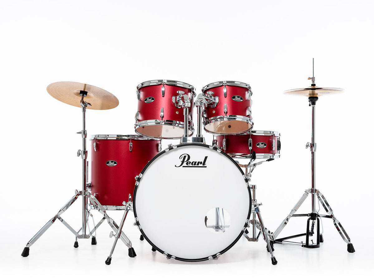 ROADSHOW FUSION 20 MATTE RED + SOLAR CYMBALS