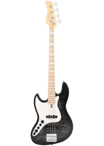 Er V7 Swamp Ash Reissue-4 Lh Tbk.S Transparentes Schwarz