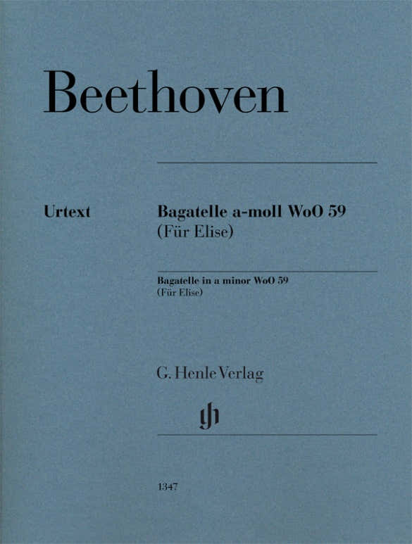 Beethoven L.V. - "for Elise" Piano Piece A Minor Woo 59
