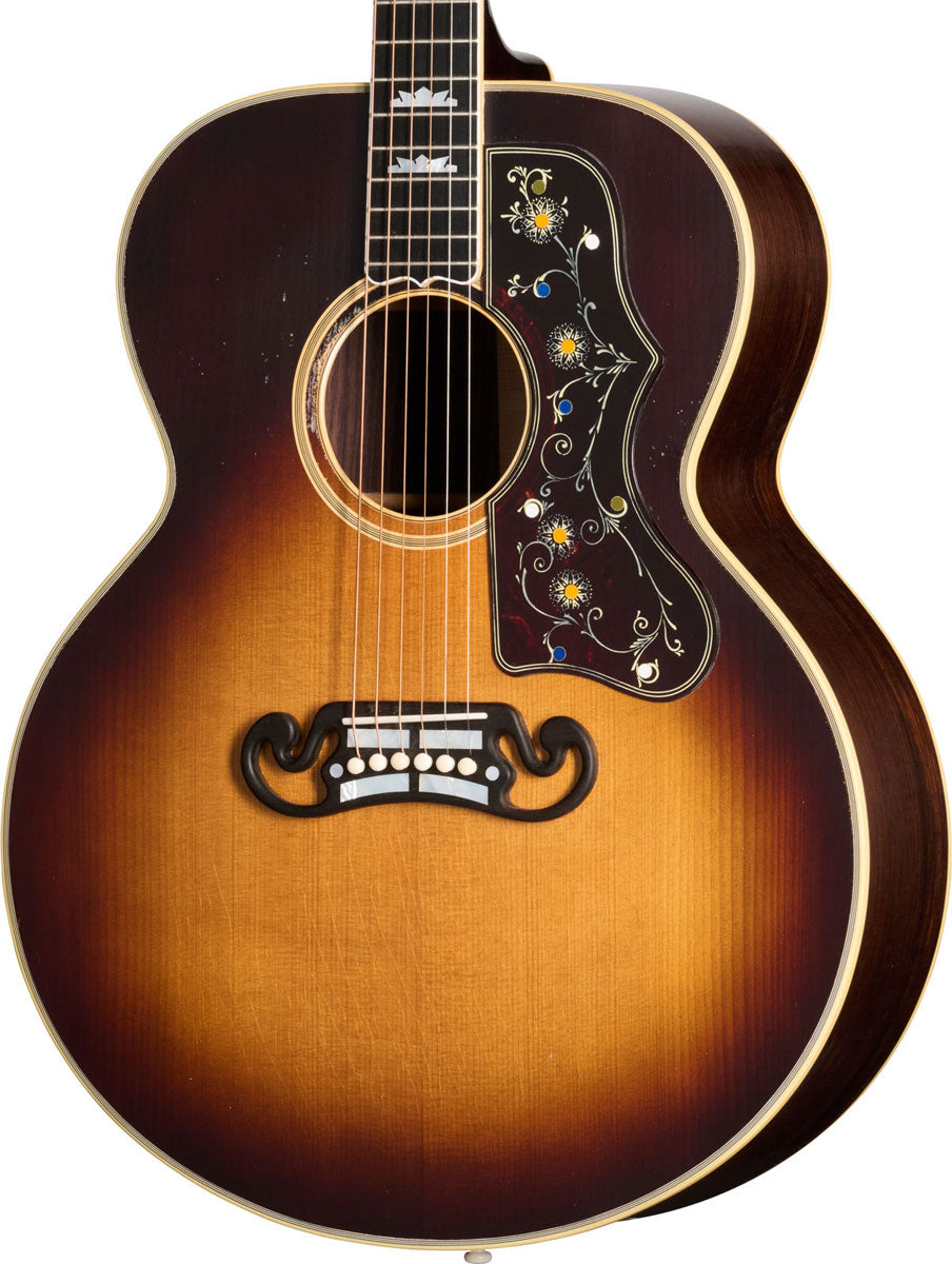 SJ-200 Vorkriegs-Palisander Murphy Lab leicht gealtert verblasstes Vintage Sunburst