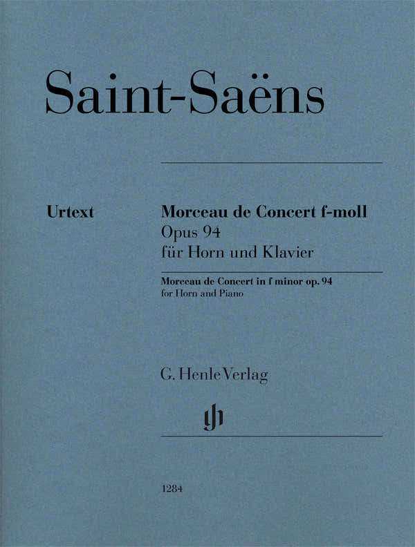 SAINT-SAENS CAMILLE - MORCEAU DE CONCERT IN F MINOR OP.94 - COR & PIANO