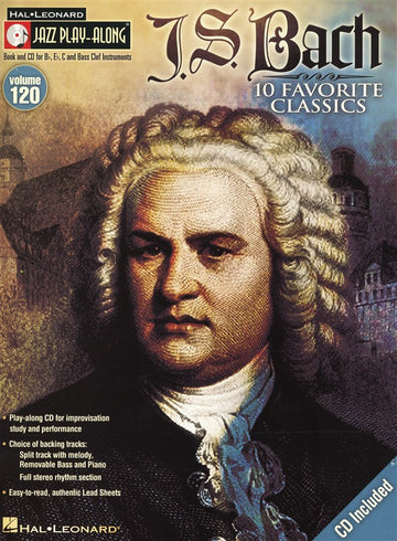 Jazz PLAY-along Volume 120 - J S Bach + CD - All Instruments