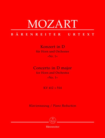 Moz W.A. - Konzert N°1 In D-Dur Kv 412 + 514 (386D) Für Horn Und Orchester - Horn Klavier