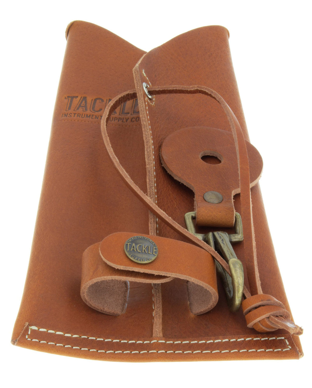 TACKLE INSTRUMENT LEATHER HAT HOOK STICK HOLDER SADDLE TAN