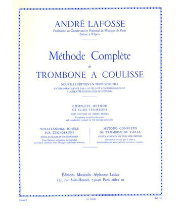 Lafosse Andre - Methode Complete De Trombone A Coulisse Vol.2
