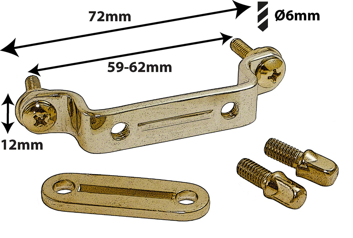 STOB2-BR Gegenplatte Snare-Abhebung Snare-Strainer Messing 59-62mm