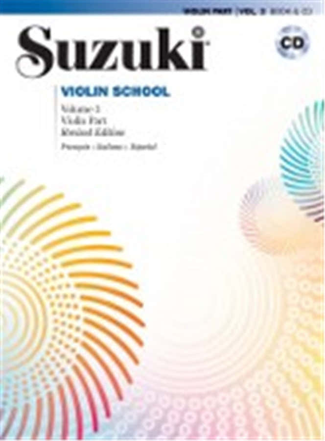 Suzuki Violin School Violin Part Vol.3 Rev. Edition + CD - Violon