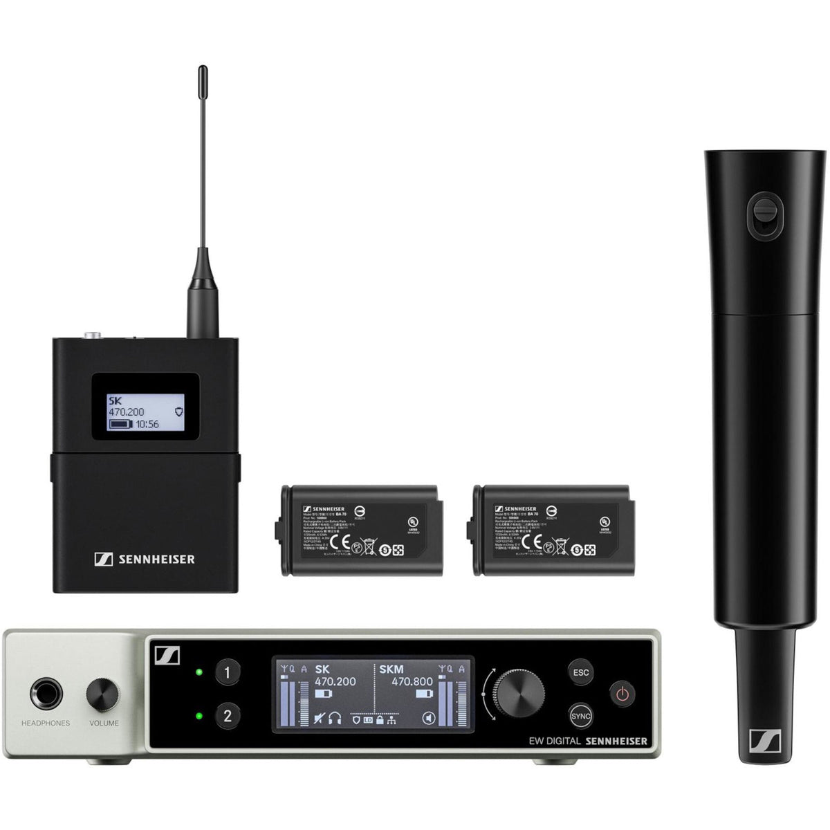 EW-DX SK/SKM-S BASE SET (S1-10 : 606,2-693.8 MHZ)