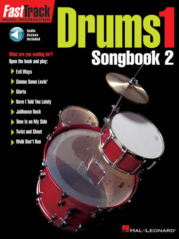 FAST TRACK - DRUMS VOL.1 SONGBOOK + 2 AUDIO TRACKS