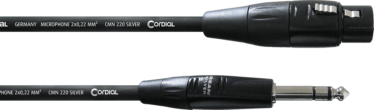 Audiokabel XLR-Buchse/Klinke Stereo 3 M