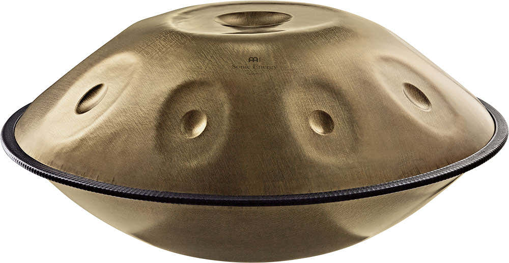 SONIC ENERGY SENSORY HANDPAN STAINLESS STEEL VINTAGE GOLD C# MINOR (432 Hz) 9 NOTES