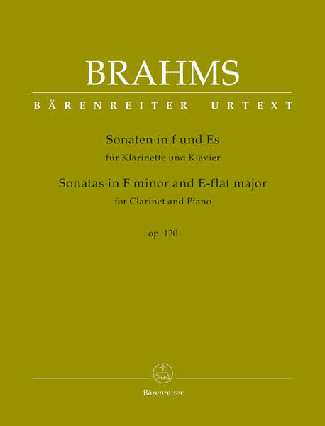 Brahms J. - Sonatas In F Minor & E-flat Major Op.120 For Clarinet & Piano