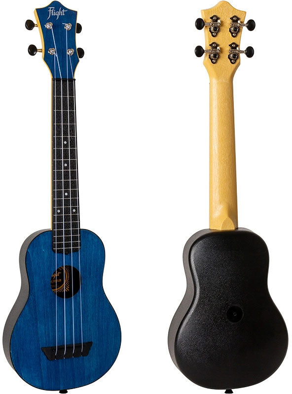 TUSL35 Dunkelblaue Sopran Ukulele mit Konzertmensur für unterwegs