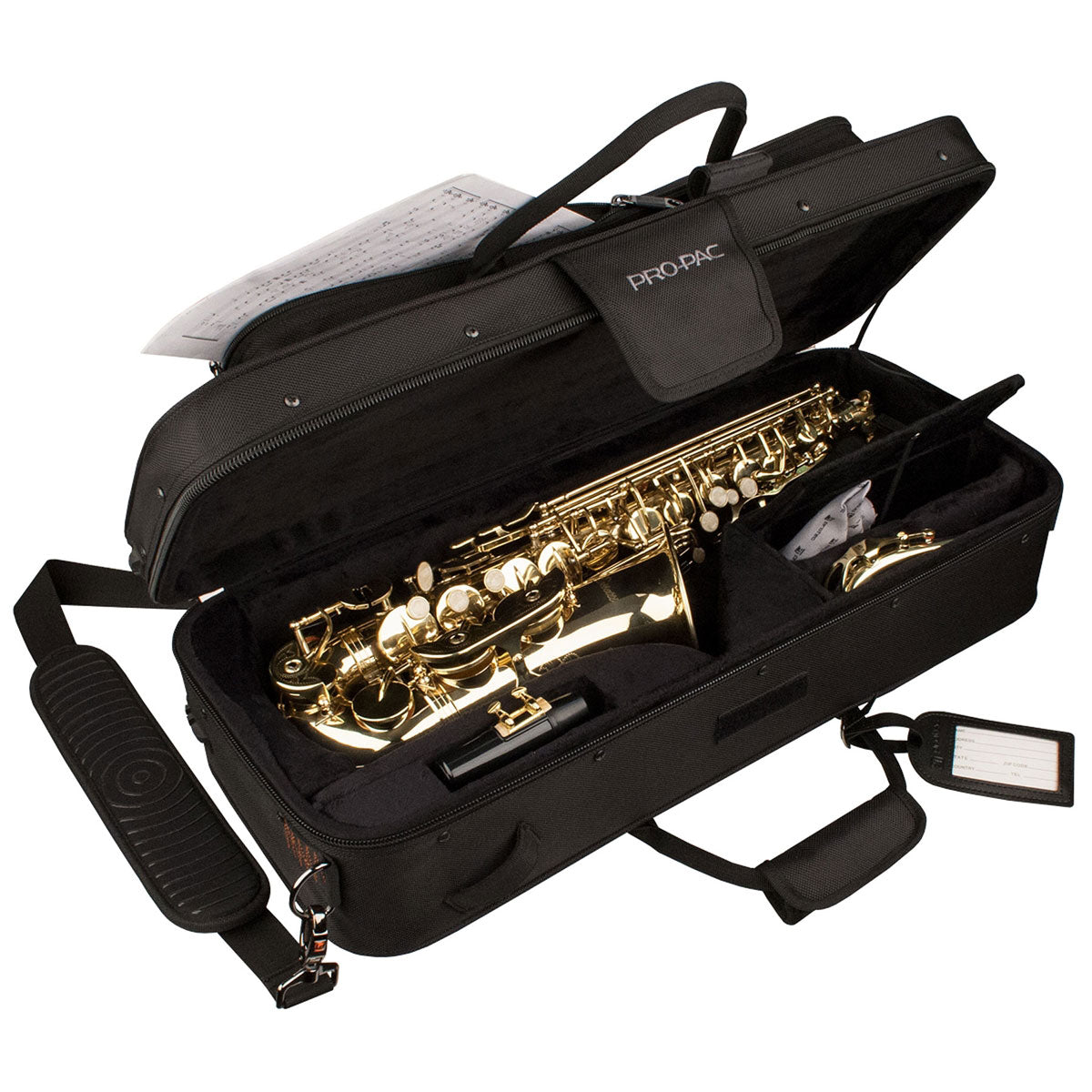 Standard-Altsaxophon-Etui - Schwarz - PB-304