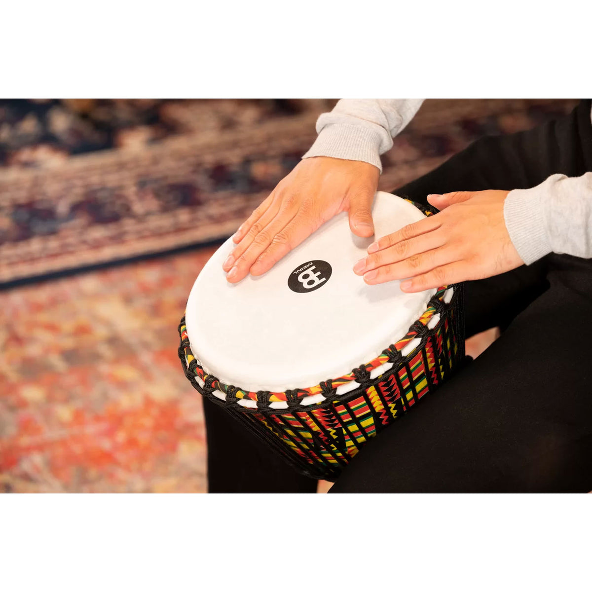 PERCUSSION 10" ROPE TUNED TRAVEL SERIES DJEMBE SYNTHETIC HEAD (PATENTED) SIMBRA