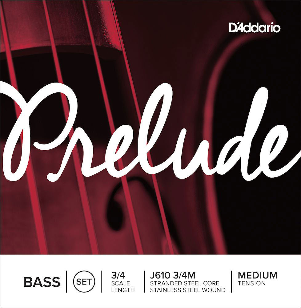 D'ADDARIO 3/4 PRELUDE BASS STRING SET MEDIUM TENSION