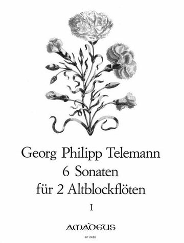 Telemann - 6 Sonates Pour 2 Flutes A Bec Alto Vol.1 - Sonates 1-3