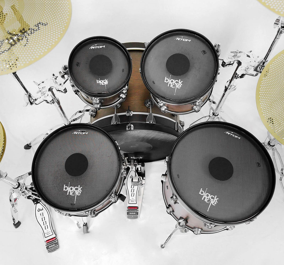 16" BLACK HOLE TT MESH HEAD PRACTICE PAD - 80% LOWER VOLUME