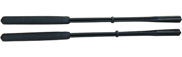 Tamborim-Schlagzeugstock 3 gespreizte Stränge schwarz, 36cm - hart