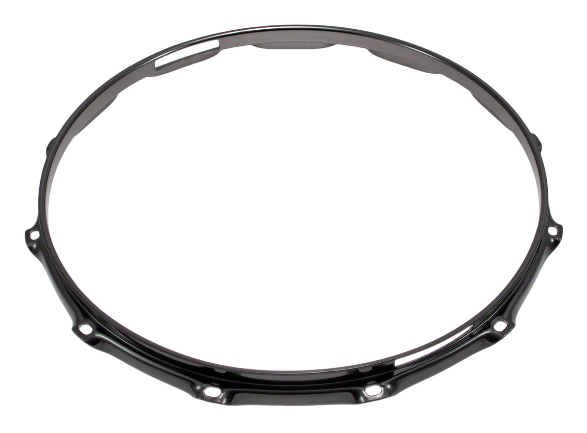 H23-14-12S-BK - 14" SPANNREIFEN SNAREUNTERSEITE 12-LOCH SCHWARZE SUPER DREIFACHE FLANSCH 2.3MM