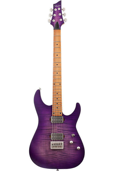 Schecter C-1 Standard Plus Transparentes Lila Burst