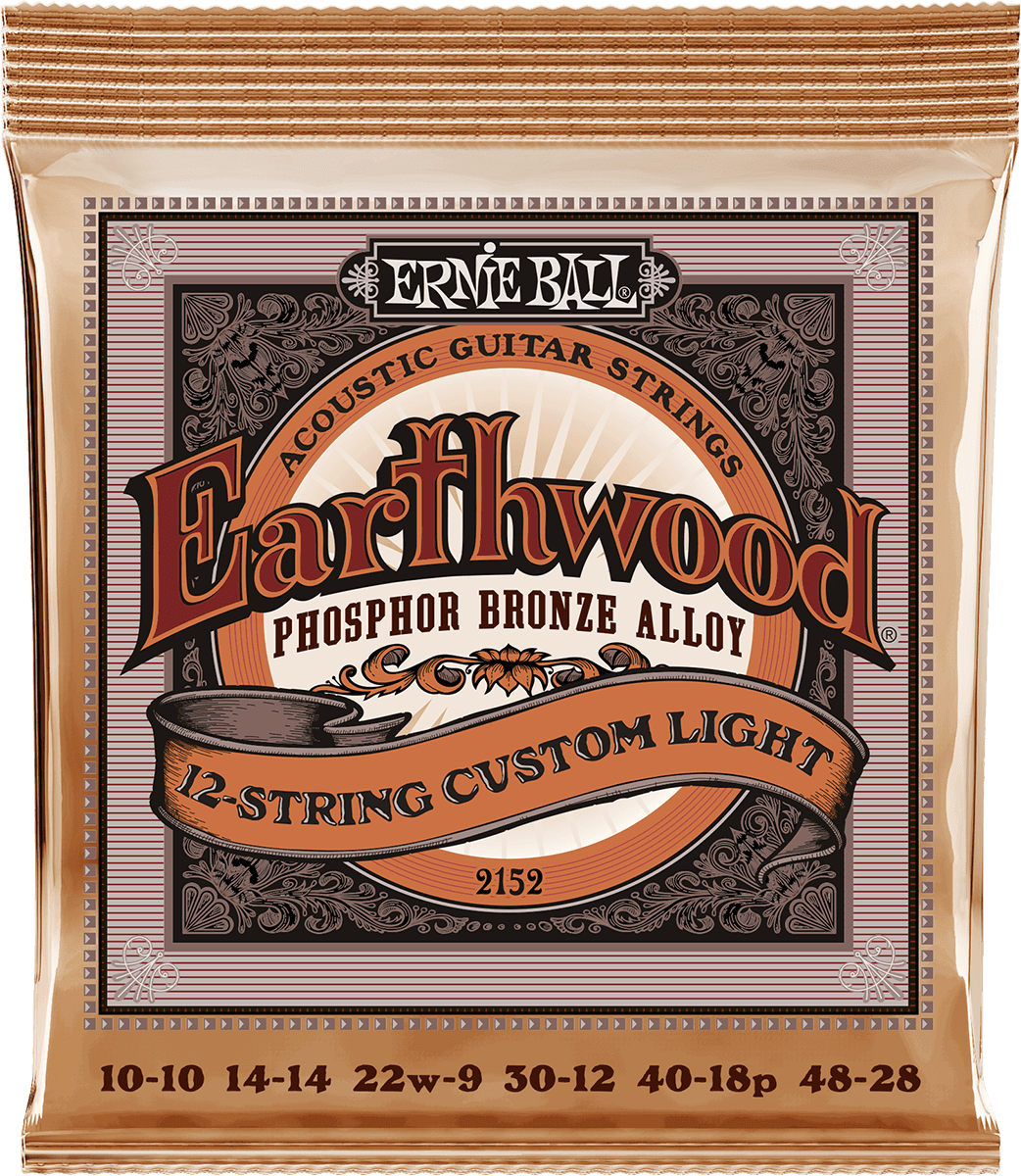 EARTHWOOD PHOSPHOR BRONZE CUSTOM LIGHT/12 STRINGS 10-48