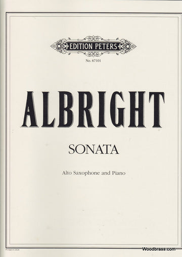 Albright William - Sonata - Alto Sax And Piano