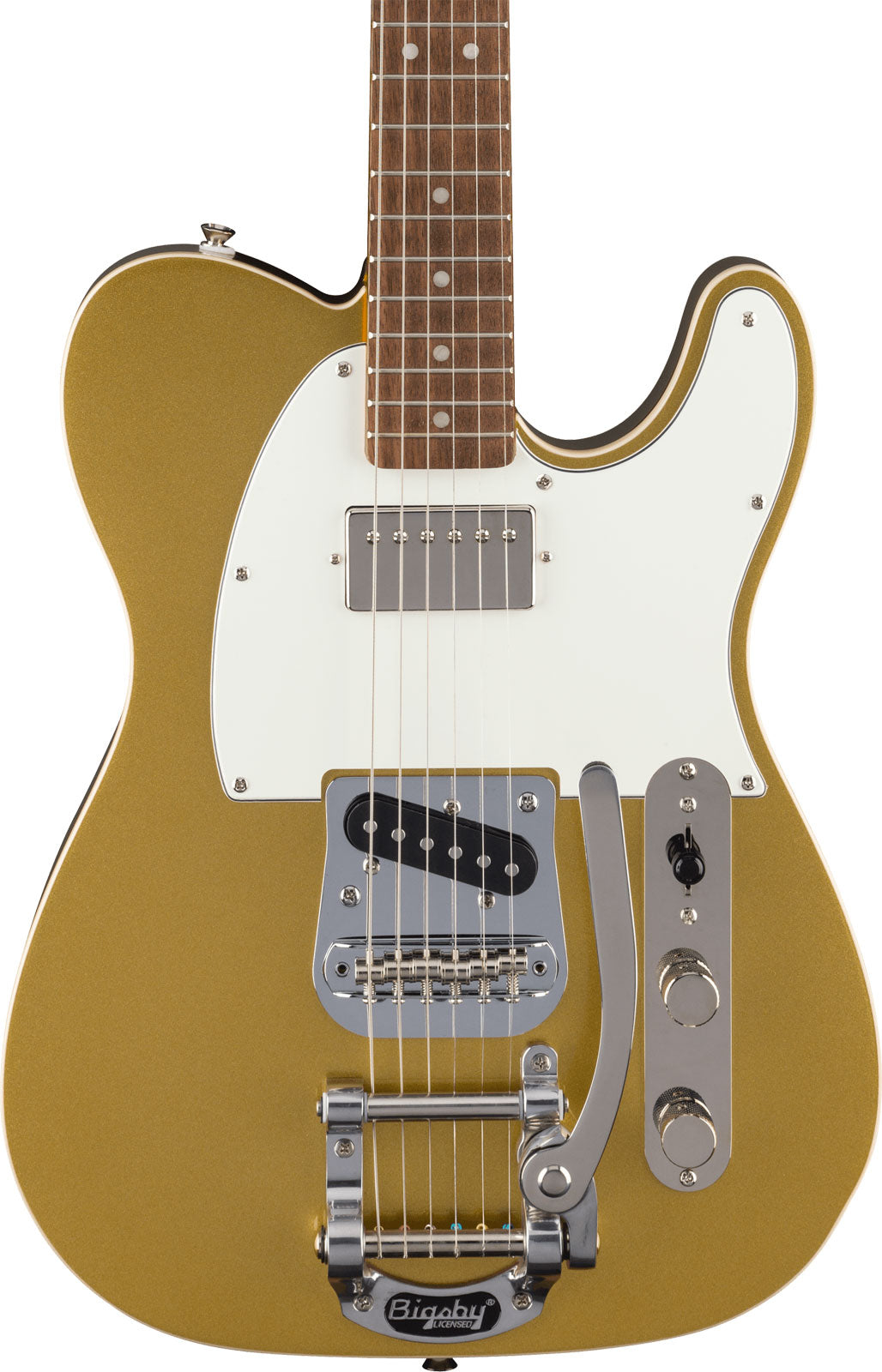 Classic Vibe '60s Custom Telecaster SH mit Bigsby PPG Aztec Gold